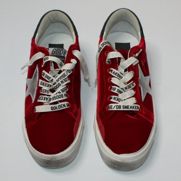 Golden Goose Superstar May Sneakers in Red Velvet size EU 41 / US 11 NEW - Picture 6 of 10